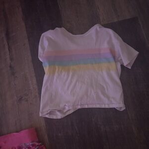 Hollister Kids' Striped Tee in Pastel Shades